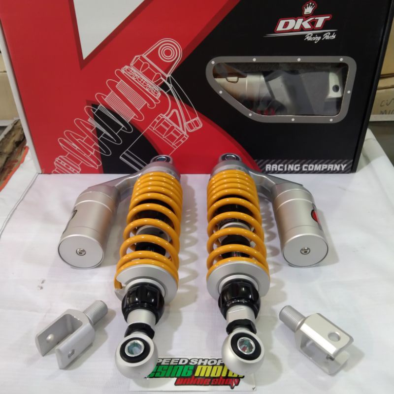 Shock Shockbreaker DKT GP 280mm Tabung Atas Per Kuning Tabung Silver Nuovo Jupiter z Vega Fizr Alfa