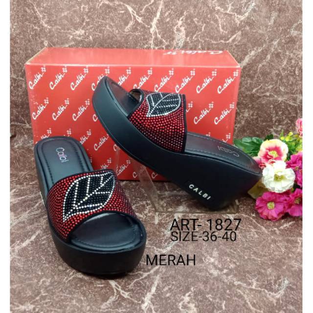  Sandal  wedges calbi  klx 1827 Shopee Indonesia