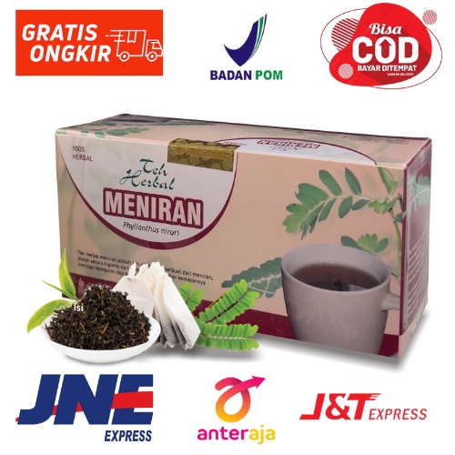 

Minuman Herbal Teh MENIRAN Tazakka isi 20 kantong celup untuk meningkatkan daya tahan tubuh HALAL ORIGINAL