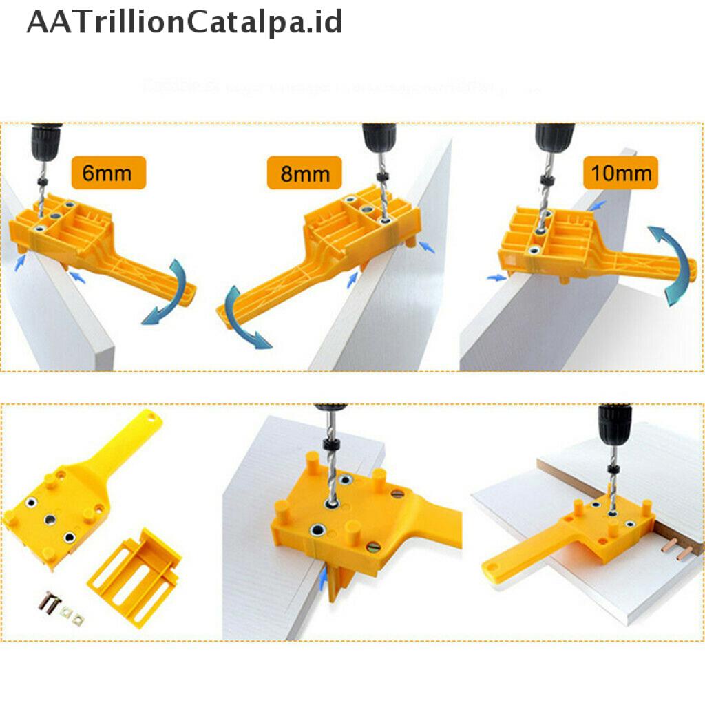 (AATrillionCatalpa) Doweling Jig Drill Guide Untuk Pengerjaan Kayu