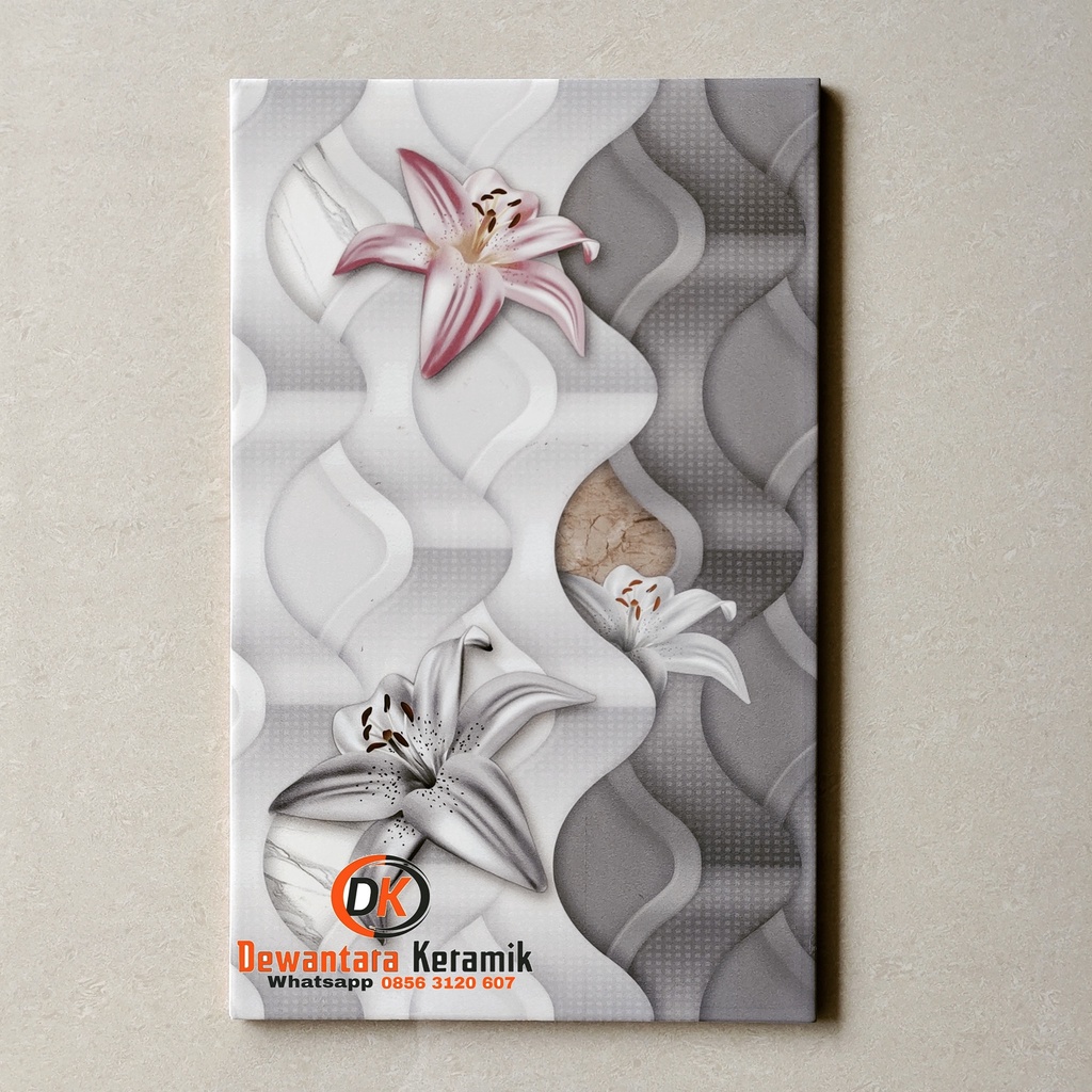 Keramik Dinding 25x40 Uno Lily GY Pare Kediri
