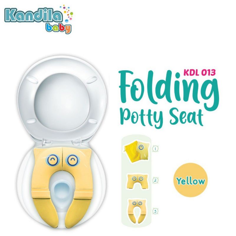 Kandila Baby Folding Potty Seat KDL013 - Alas Duduk Kloset Lipat Anak Bayi Traveling - Alas Kloset Travel Anak