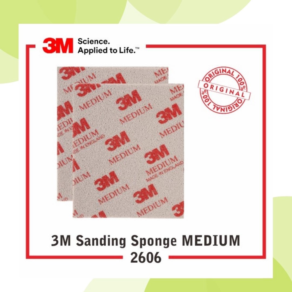 AMPLAS SANDING SPONGE 3M SOFTBACK MEDIUM / AMPLAS MEDIUM 2606