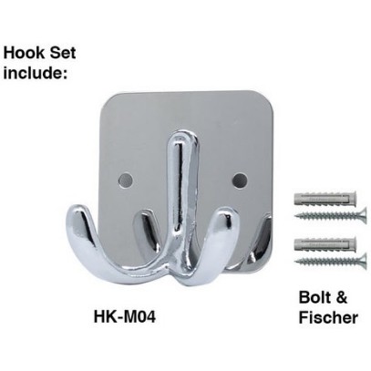 HK-M03 Gantungan Baju Handuk Satuan Kapstok Dinding Stainless