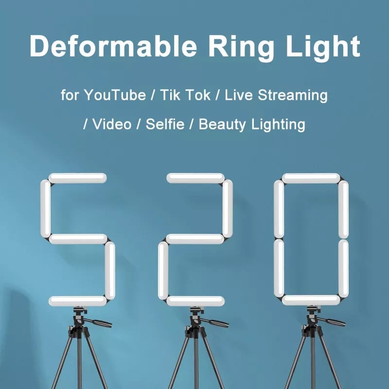 LAMPU V8 RINGLIGHT SELFIE MAKEUP MODEL SEGIENAM / 6 LAMPU 16 INCH