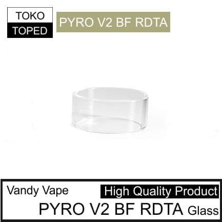 Kaca VandyVaped PYRO V2 BF RDTAx | 24mm warna glass bening