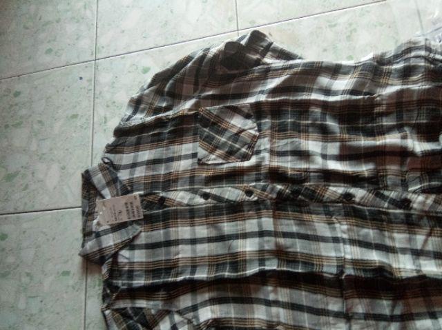  H M  flanel kemeja wanita women Hnm basic shirt 