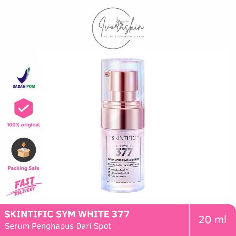 SKINTIFIC SYMWHITE 377 DARK SPOT ERASER SERUM | FLEK HITAM | BRIGHTENING 20 ML