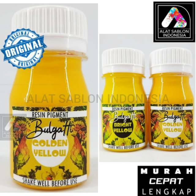 

PIGMEN PEWARNA RESIN KUNING ORANGE GOLDEN YELLOW 45GR ALAT SABLON