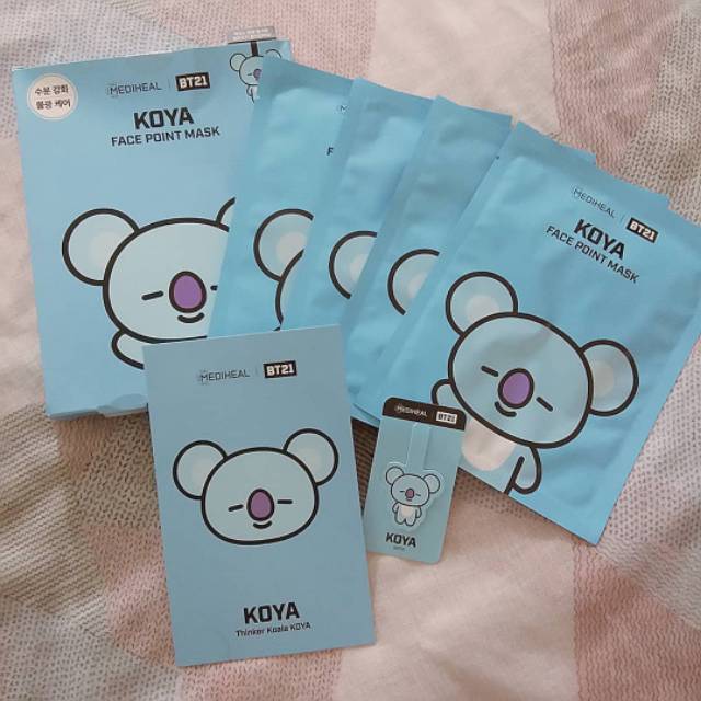 Sharing Ready Bt21 Bts Face Point Mask Original Mediheal Koya Shopee Indonesia