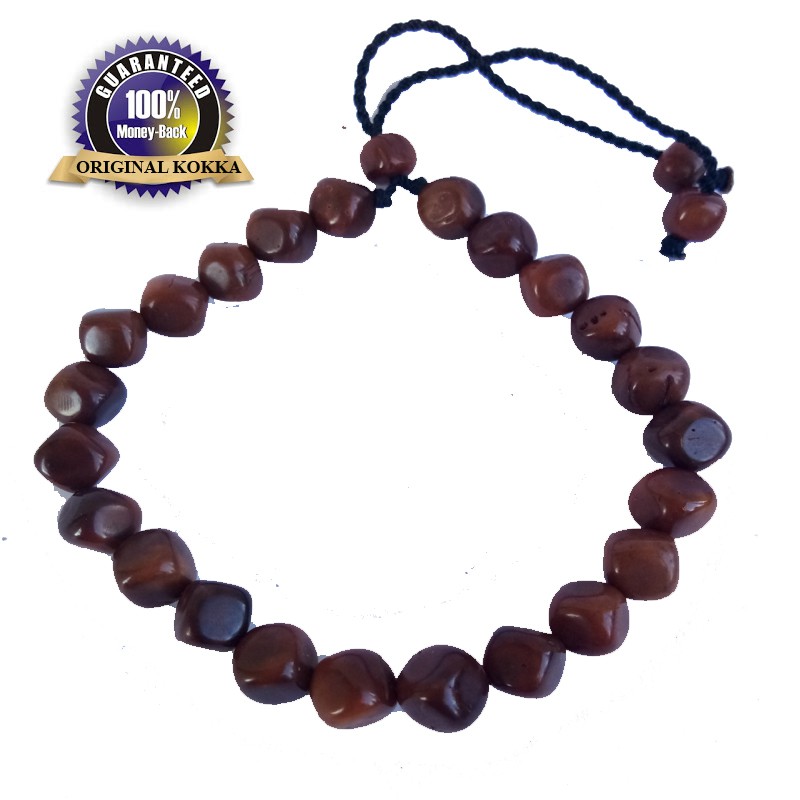G8591 Fashion gelang kayu kokka kotak (lubang benang disudut)