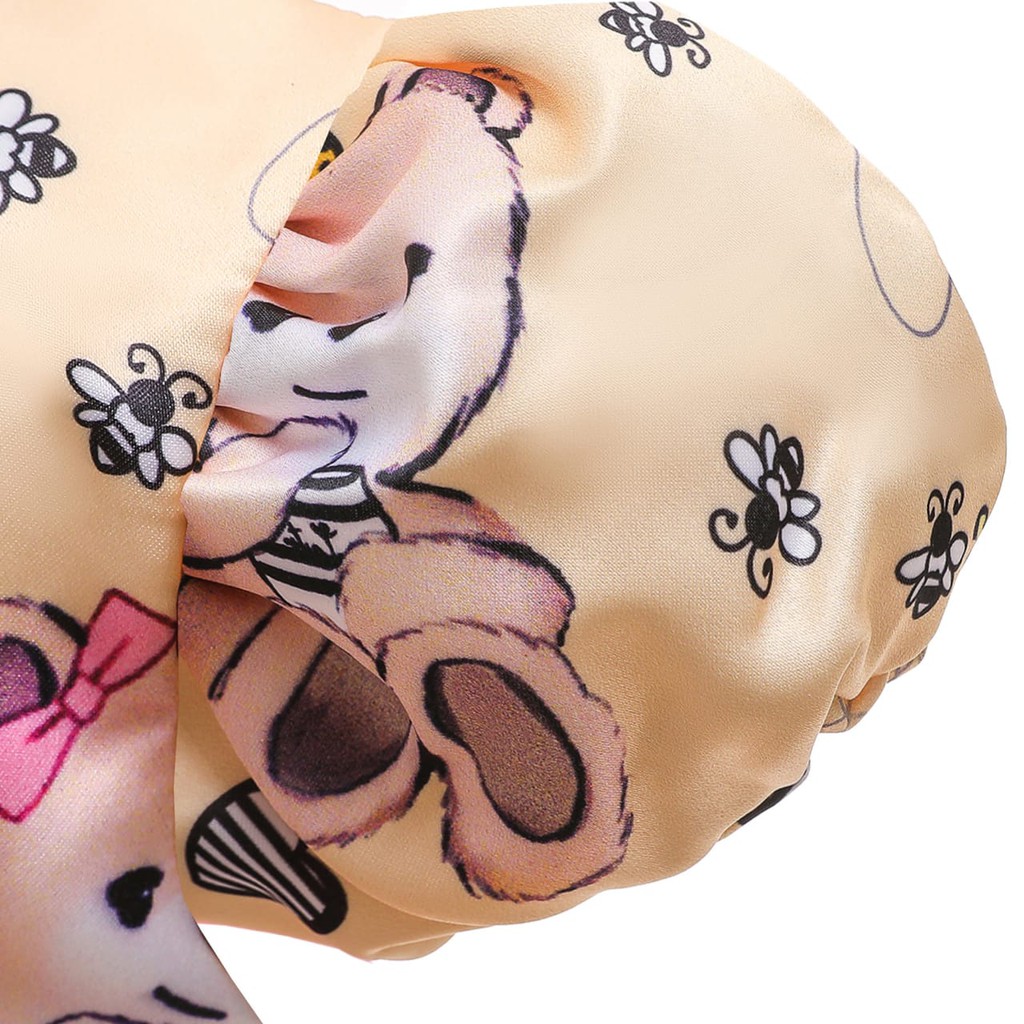 PRINCESS BEAR DRESS / DRES GAUN PESTA ANAK PEREMPUAN MOTIF BONEKA BERUANG PUTIH NUDE KOREA IMPOR