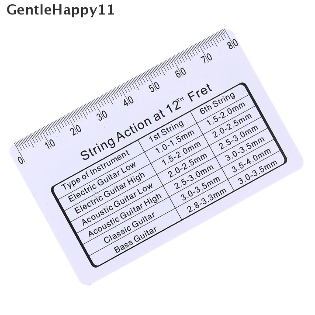 Gentlehappy Aksesoris Gitar Gauge Ruler Alat Gitar Elektrik Untuk Instrumen Senar