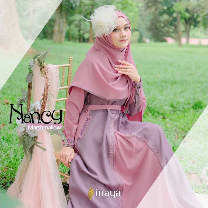READYSTOK GAMIS NANCY SET PASHMINA BY INAYA