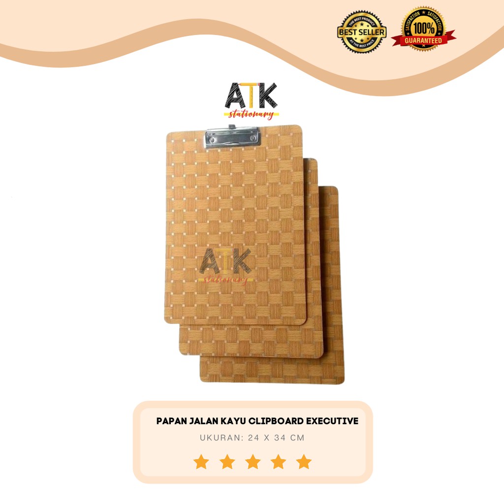 

Papan Jalan Kayu/ Clipboard Papan Kayu Executive atk