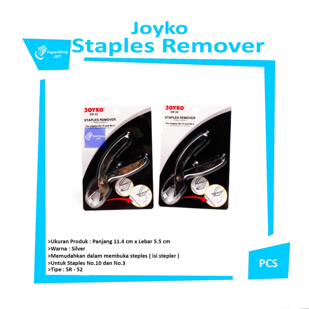 

JOYKO - Staples Remover SR-52 Pelepas Steples - Pcs