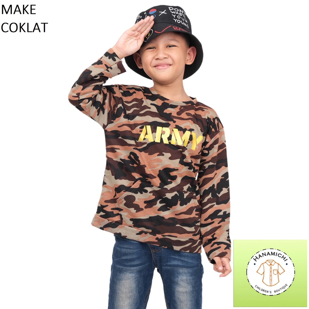 Hanamichi MAKE Sweater Anak Bergambar Lengan Panjang