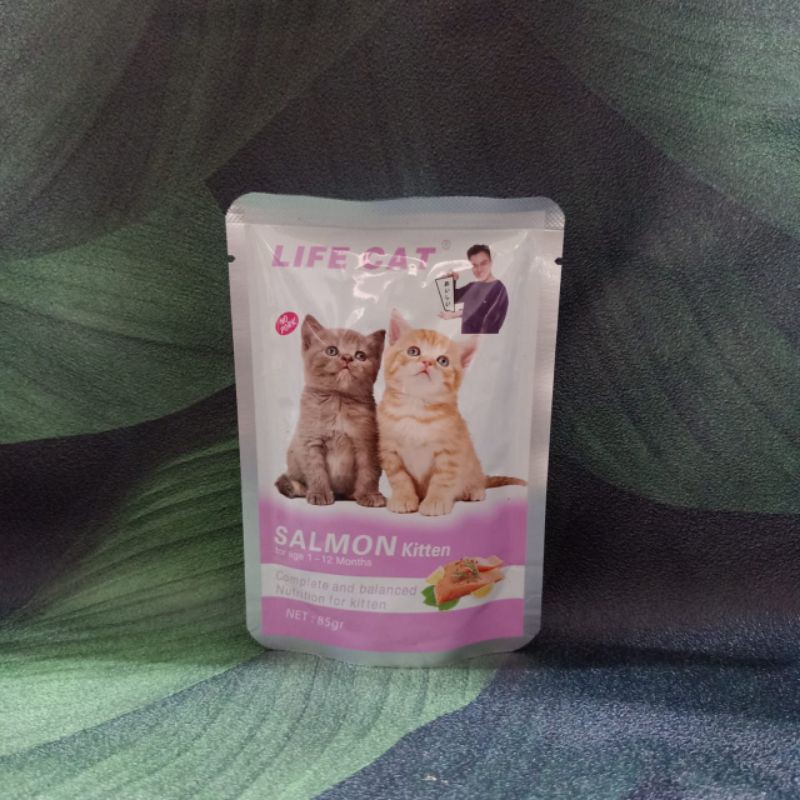 Life Cat Pouch 85gr Wet Cat Food Makanan Kucing Basah Saset