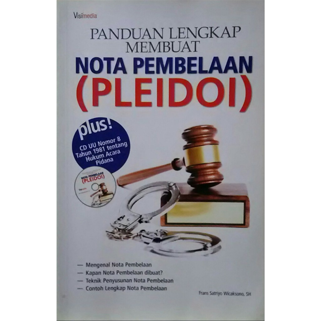 Jual Buku Panduan Lengkap Membuat Nota Pembelaan (Pleidoi) | Shopee ...