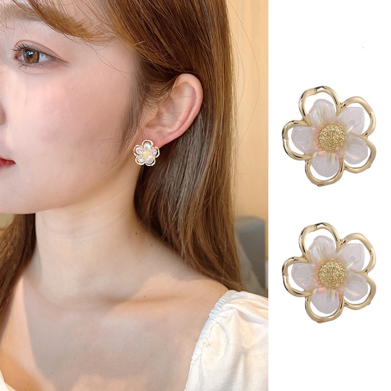 Anting Tusuk Gantung Temperament Desain Hati / Pita / Mutiara Gaya Korea / Elegan Untuk Wanita-Won