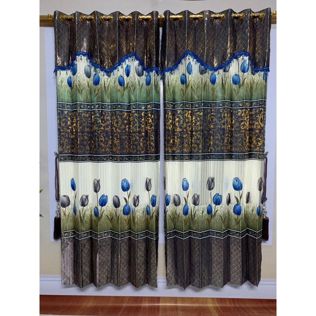 PROMO SPESIAL - TIRAI GORDEN CANTIK KOMBINASI RENDA PONI ELEGAN MOTIF TERBARU TULIPA