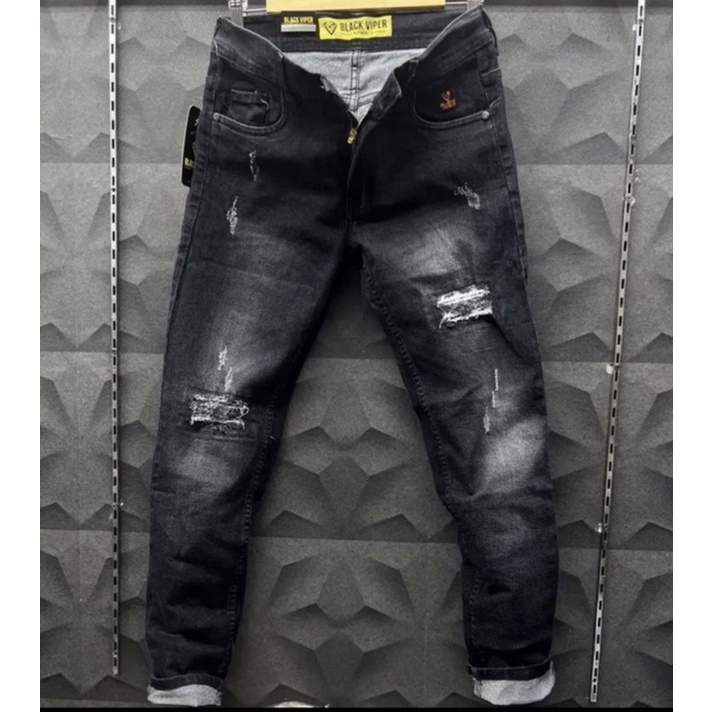 Celana jeans Pria Black viper premium