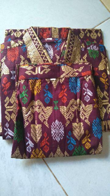 Seragam Batik Anak Naura Putih Baju Cantik
