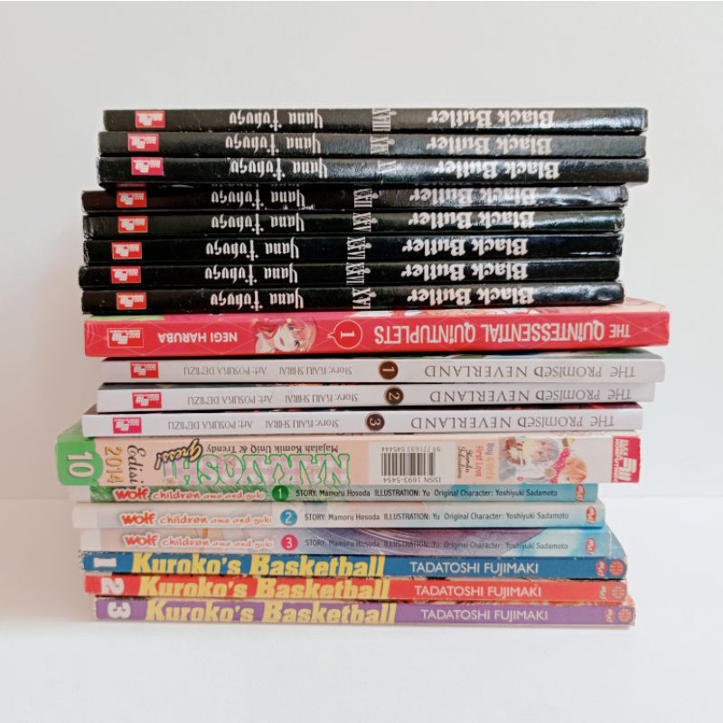preloved komik kuroko no basket black butler the promised neverland campuran