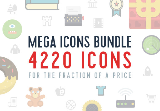 InkyDeals The Mega Icons Bundle with 4200+ Items