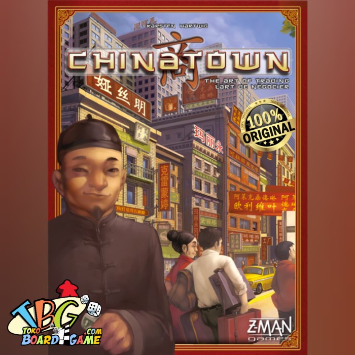 {dianastore} China Town  Original  Board Game  Board Games  BoardGame Limited