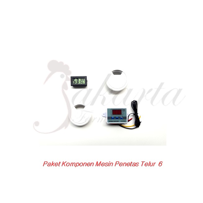 Paket Komponen Mesin tetas Telur Termostat Digital 220V Hygrometer