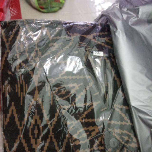 Couple Batik Tunik Lawasan Coklat M L Xl Xxl Pasangan Suami Istri Murah Berkualitas