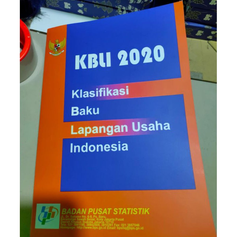 Buku KBLI 2020 Klasifikasi Baku Lapangan Usaha Indonesia