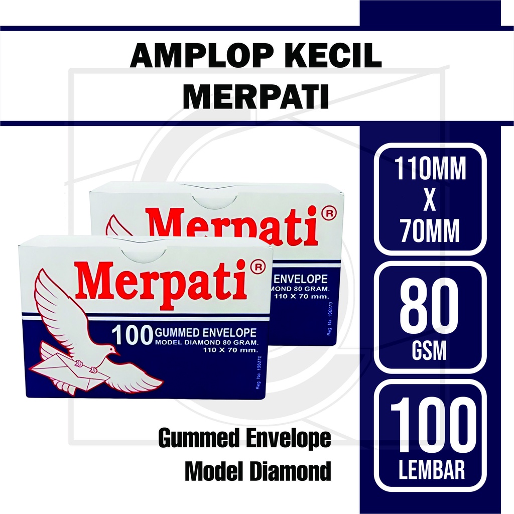 

AMPLOP KECIL MERPATI GUMMED ENVELOPE