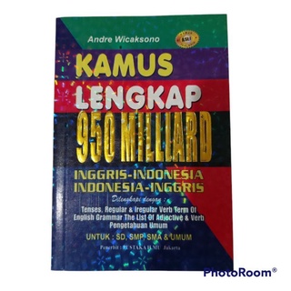 Kamus Bahasa Inggris - Indonesia 950 Milliard