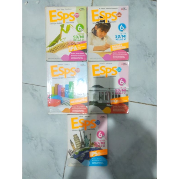Buku Buku ESPS Erlangga Kelas 6 KTSP 2006