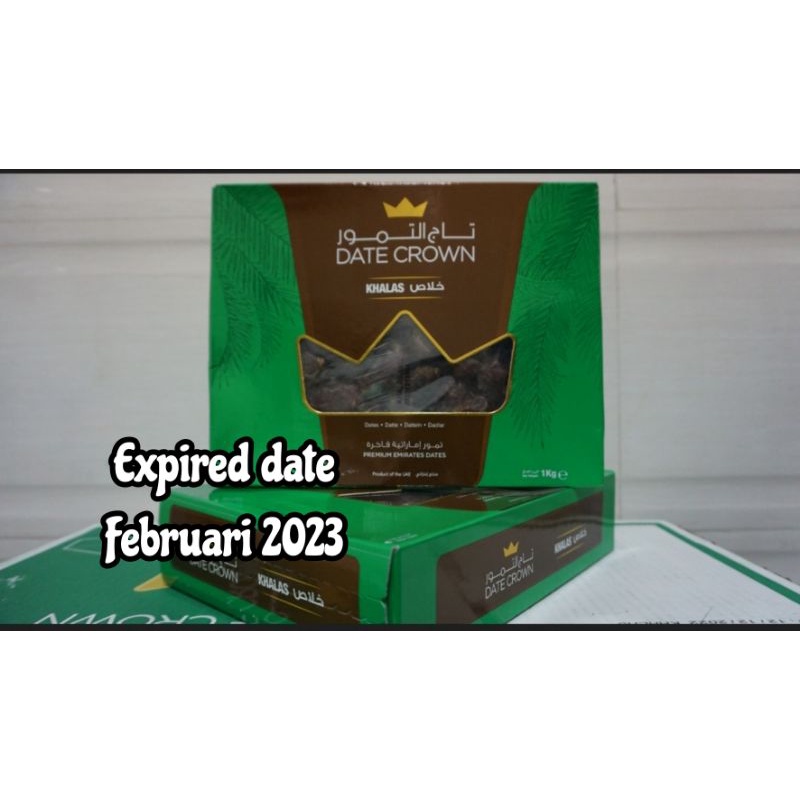 

Kurma Khalas Date Crown 1kg Original Kurma Kholas murah