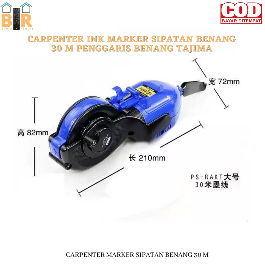 

Carpenter INK MARKER Sipatan Benang 30m PENGGARIS BENANG TAJIMA JunDW