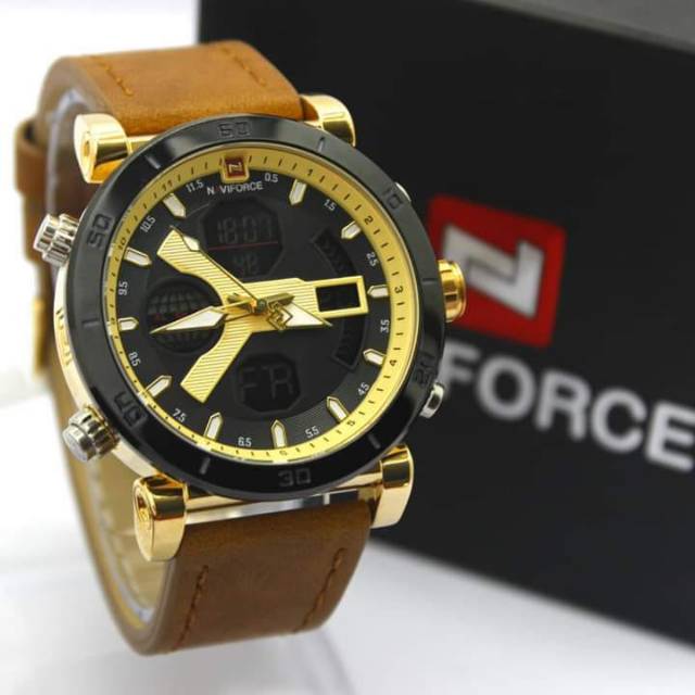 Jam kulit naviforce duoble time