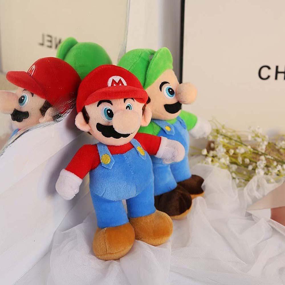 Boneka QUINTON Super Mario Hadiah Anak Luigi Super Mario Bros. Mario Mainan Empuk Boneka Boneka