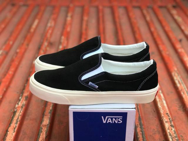 SEPATU43 VANS AUTHENTIC FULL BLACK HITAM COKLAT OLDSKOOL ERA SK8