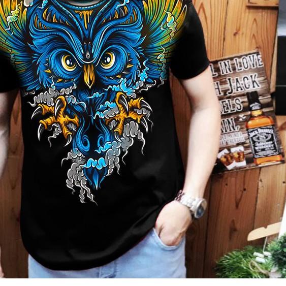 ➵ Kaos pria owl batik ✰