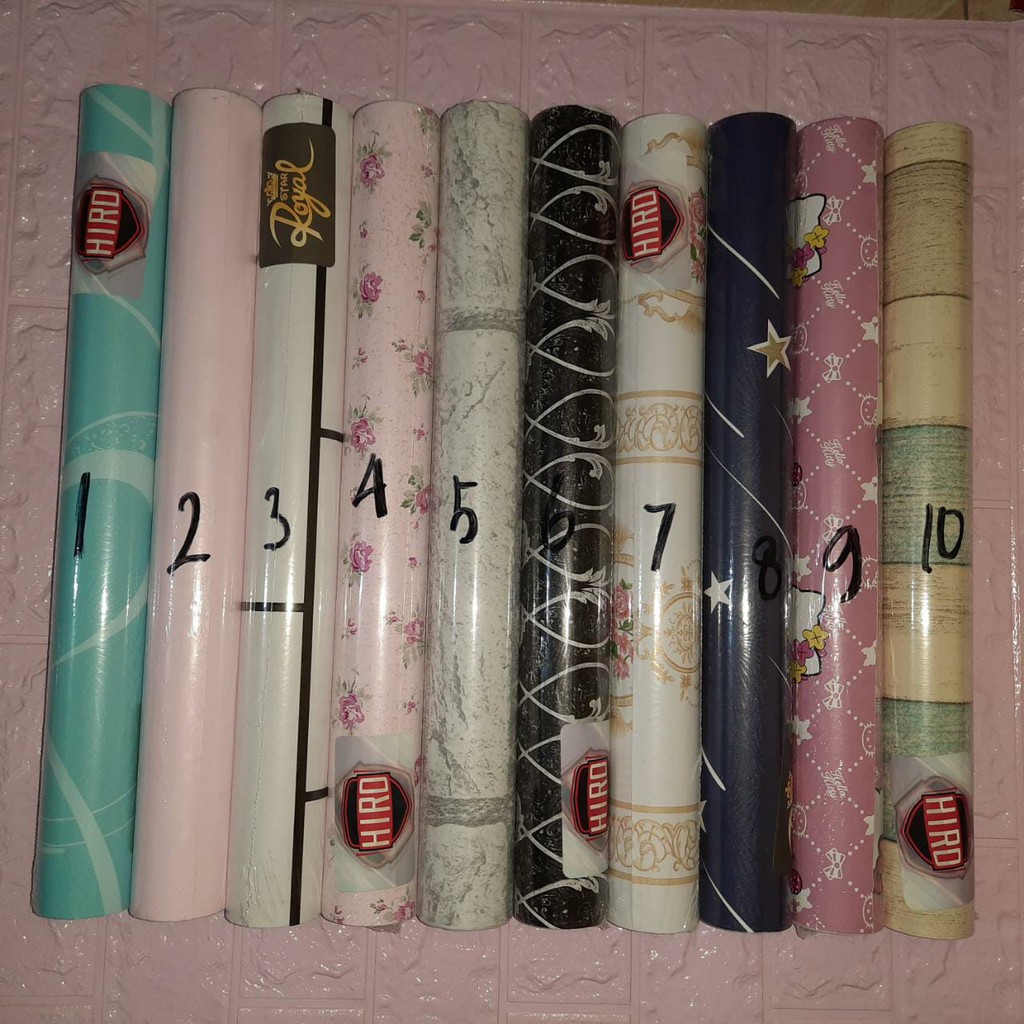 WALLPAPER DINDING / WALL STICKER MOTIF STIKER WALL PAPER DINDING