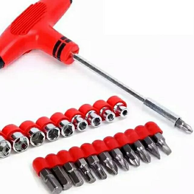 Obeng Kunci T Set Kunci Set 24 in 1 Kunci Shock 24in1 Kunci Sok Palu