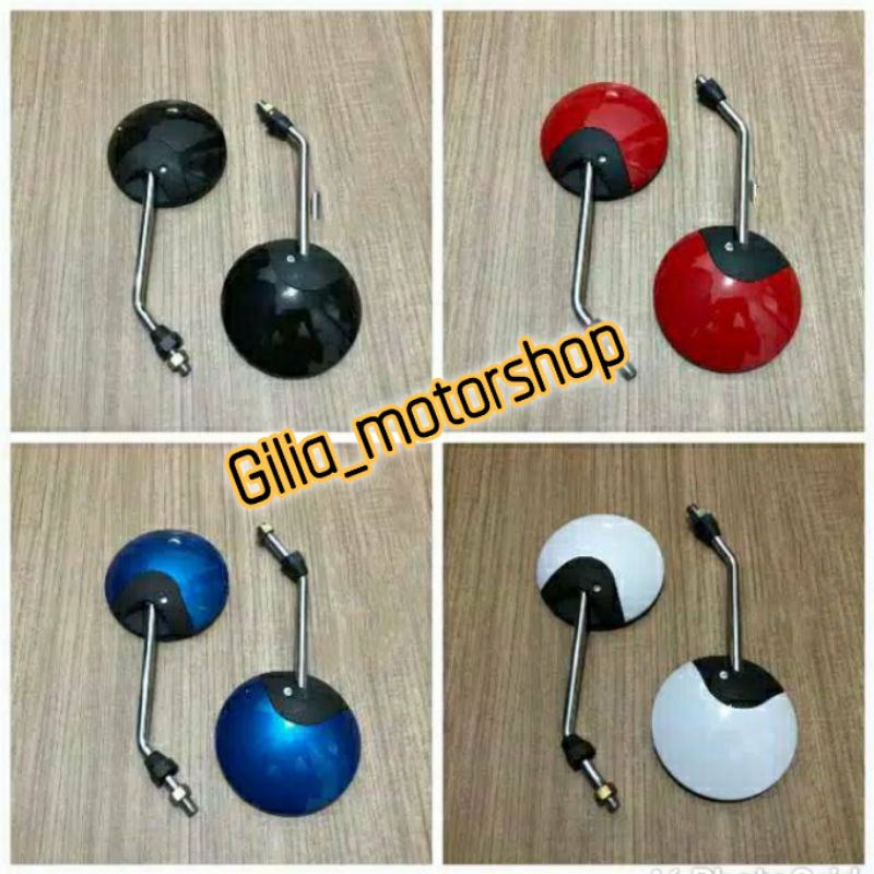 Spion Bulat Standar Model Scoopy Tangkai Chrome Universal Honda