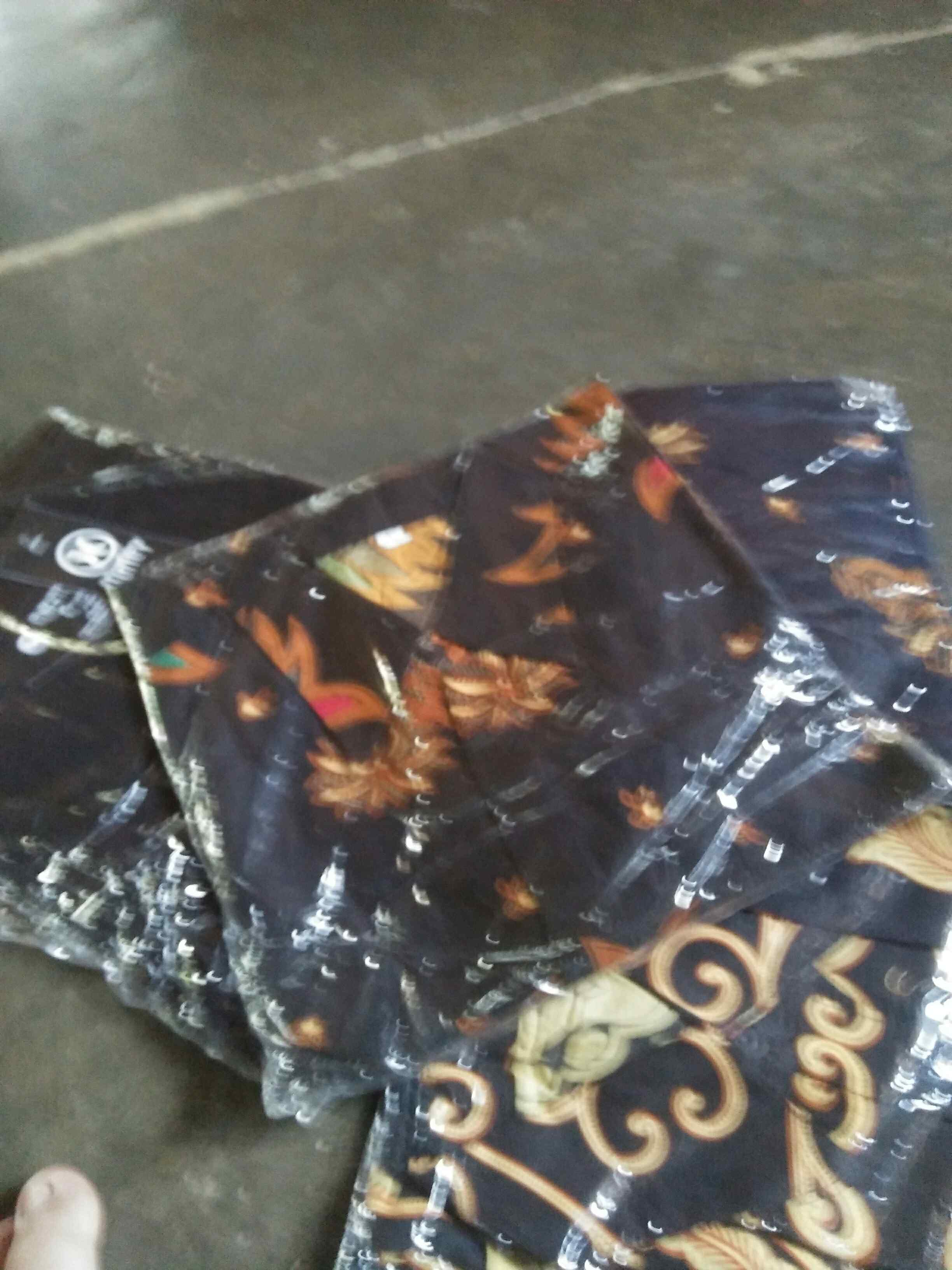 Batik Couple Gamis Kemeja Motif Kubis Hitam Baju Seragam Alkhalis