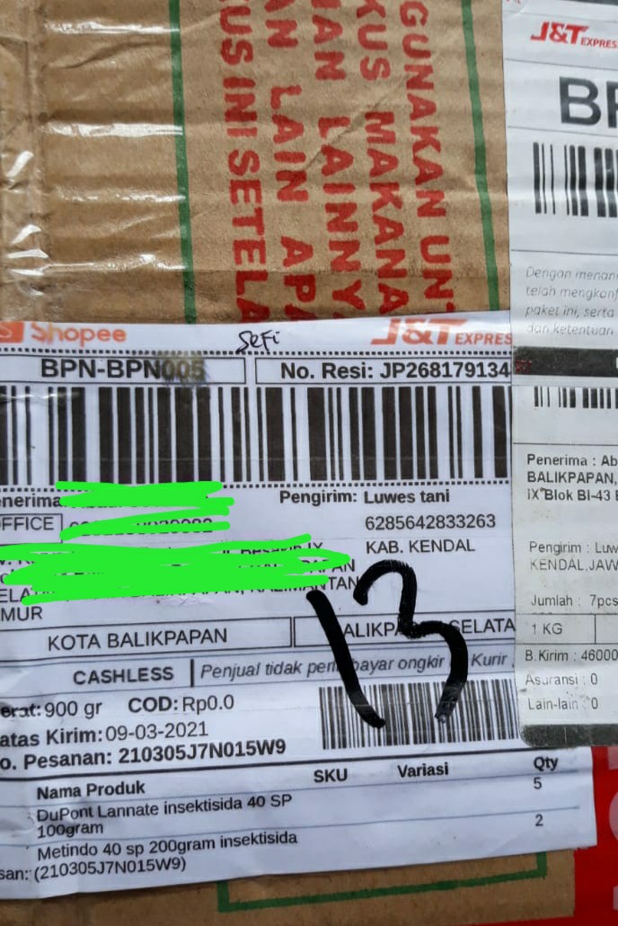 Dupont Lannate Insektisida 40 Sp 100gram