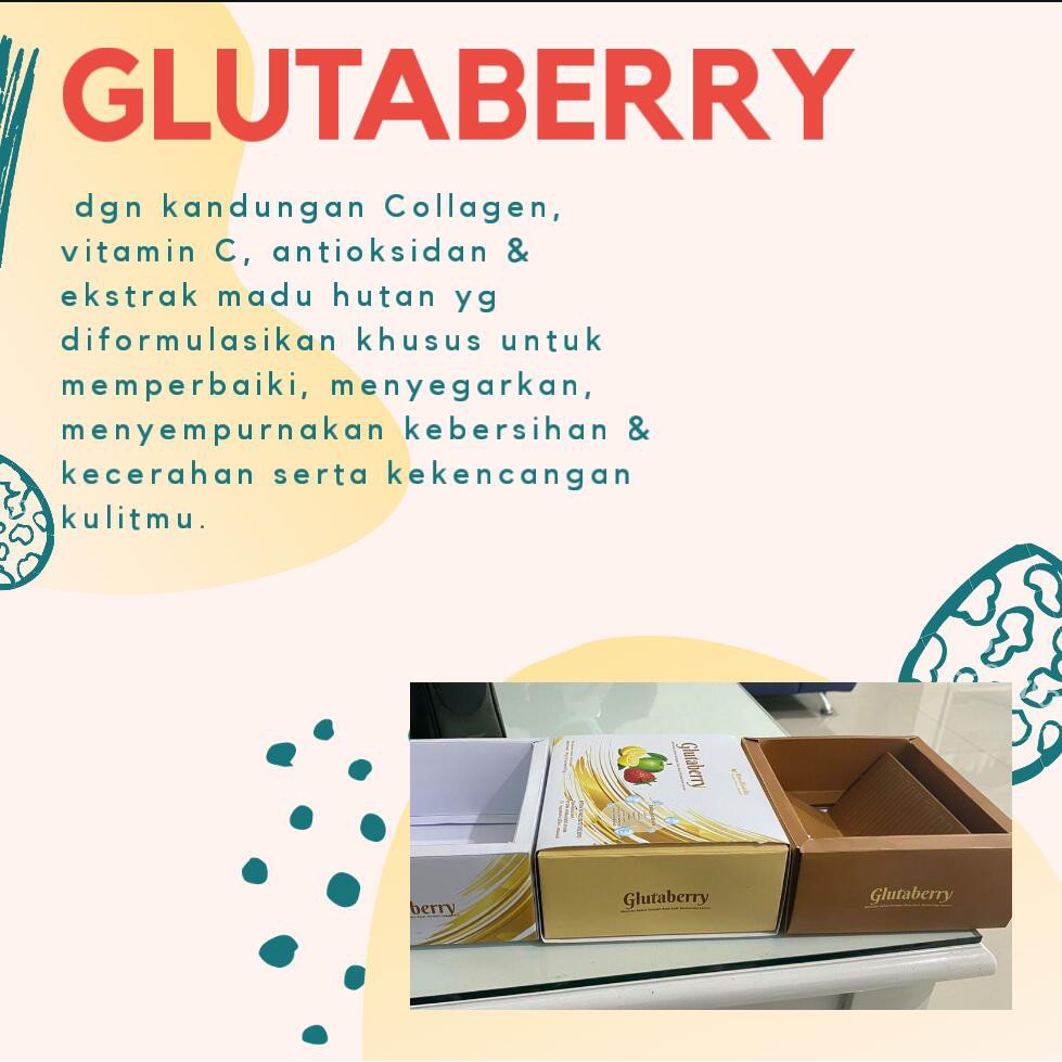 Glutaberry Premium Collagen by rinna diazella / minuman serbuk rasa apel strobery dan lemon