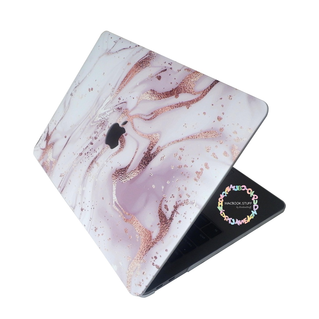 CASE MACBOOK Case DRW MARBLE ROSEGOLD NEW AIR PRO RETINA 11 12 13 14 15 16 INCH NON /  WITH CD ROOM / TOUCHBAR / TOUCH ID / M1 2020 2021 2022