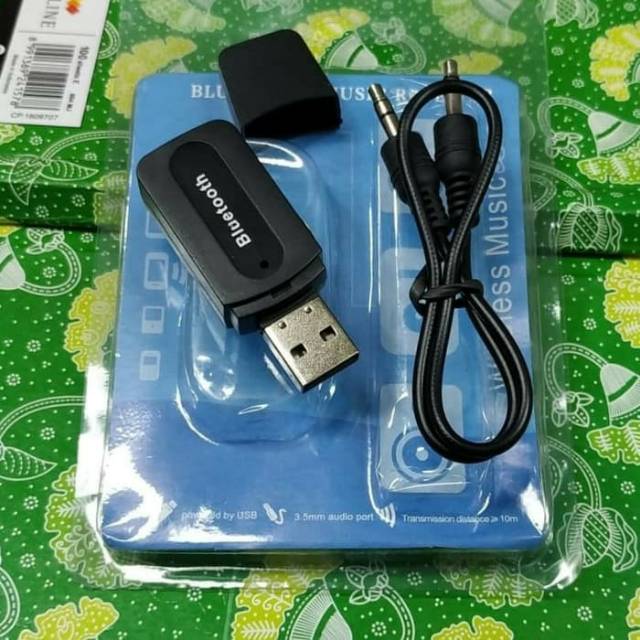 WIRELESS STEREO AUDIO RECEIVER BLUETOOTH ADAPTER USB + kabel Aux 3.5mm universal mantul